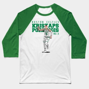 Kristaps Porziņģis Comic Style Baseball T-Shirt